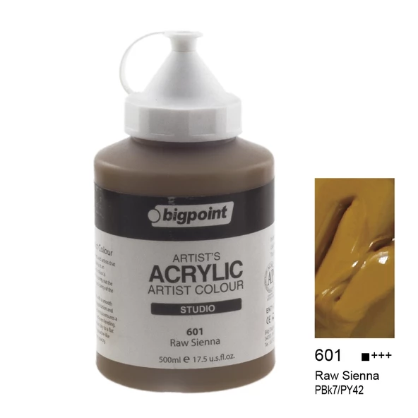 Bigpoint Akrilik Boya 500 ml Raw Sienna 601 ürün görseli 1
