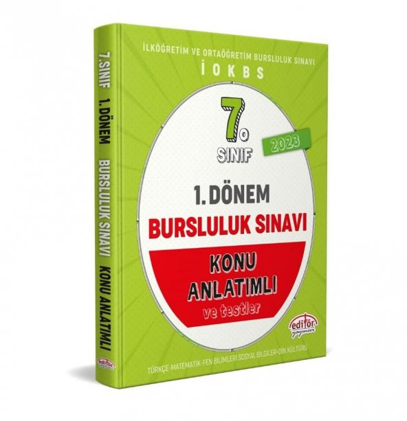 7. Sınıf 1.Dönem Bursluluk Sınavı Konu Anlatımlı Editör Yayınları ürün görseli 1