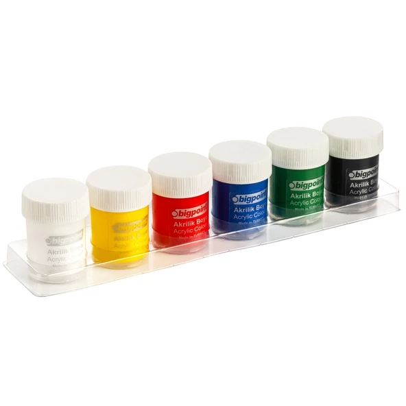 Bigpoint Akrilik Boya 6 Renk x 25 ml - Resim 3