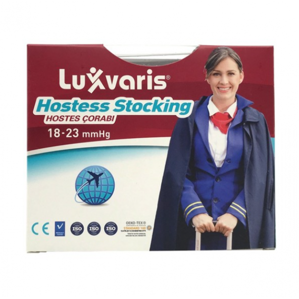 Luxor 845 Hostes Çorabı Külotlu Burnu Kapalı Siyah No: 4 ürün görseli 1