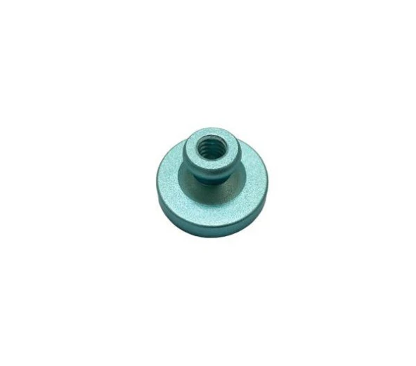 Mührü Mumu Damga 30mm Yuvarlak Boş Alüminyum Turkuaz Eloksal Kafa ürün görseli 1