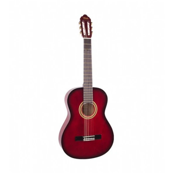 Valencia Vc101trds Klasik Gitar 1/4 Kırmızı Sap Çelikli ürün görseli 1