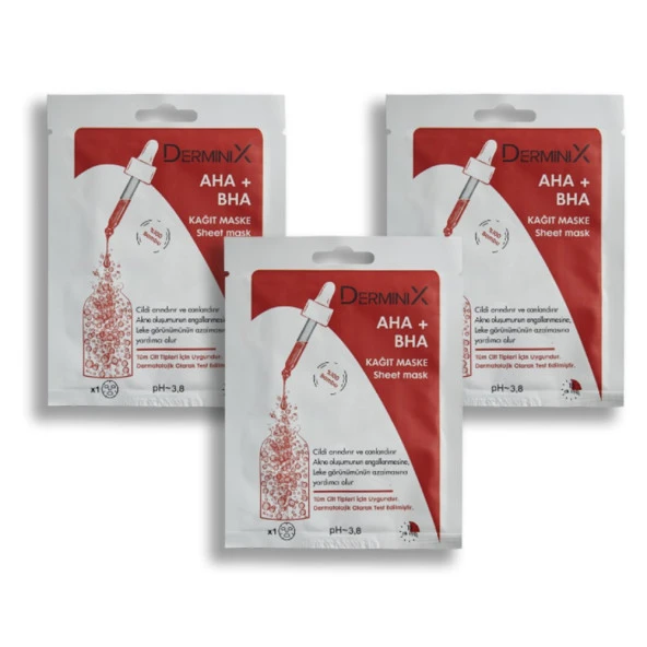 Derminix 3lü AHA+BHA Maske Seti ürün görseli 1