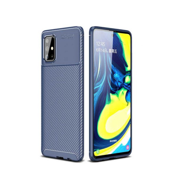 Samsung Galaxy A71 Kılıf Focus Karbon Kamera Korumalı Silikon Kılıf ürün görseli 1