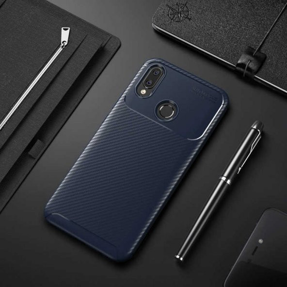 Huawei Honor Play Kılıf Focus Karbon Kamera Korumalı Silikon Kılıf ürün görseli 1