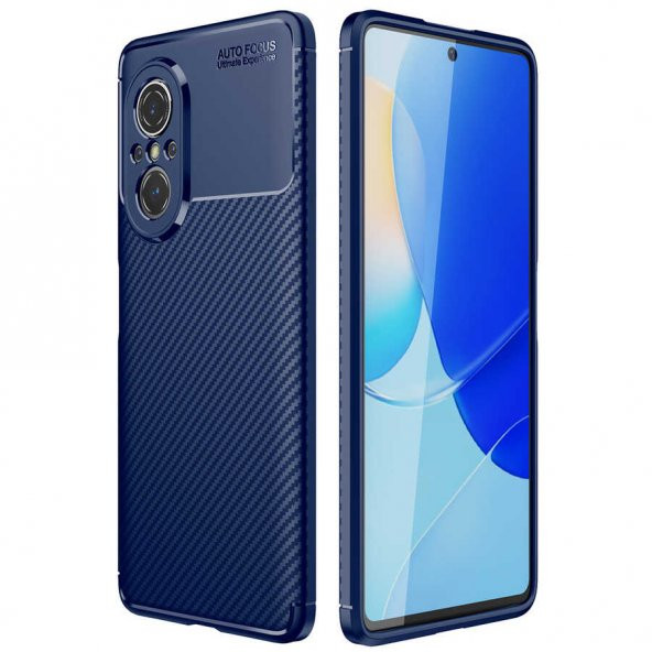 Huawei Nova 9 SE Kılıf Focus Karbon Kamera Korumalı Silikon Kılıf ürün görseli 1