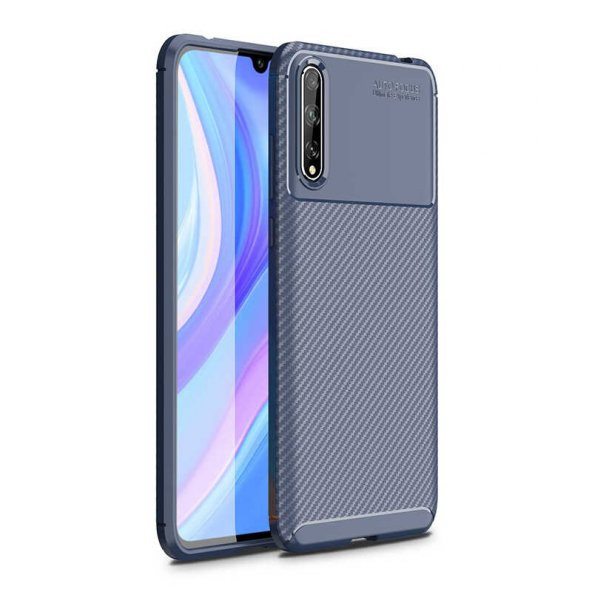 Huawei P Smart S (Y8P) Kılıf Focus Karbon Kamera Korumalı Silikon Kılıf ürün görseli 1