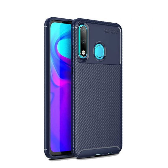 Huawei P30 Lite Kılıf Focus Karbon Kamera Korumalı Silikon Kılıf ürün görseli 1