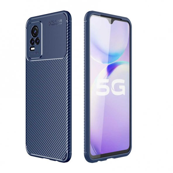 Vivo V21E Kılıf Focus Karbon Kamera Korumalı Silikon Kılıf ürün görseli 1