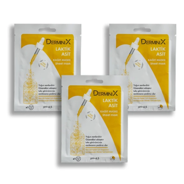 Derminix Laktik Asit 3lü Maske Seti ürün görseli 1