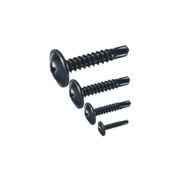 Rysb 3.9x25 mm 1000 Adet Siyah Pul Başlı Matkap Uçlu Vida Otomatik Vida ürün görseli 1