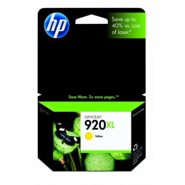 HP 920XL Yellow Sarı Yüksek Kapasiteli Kartuş ürün görseli 1