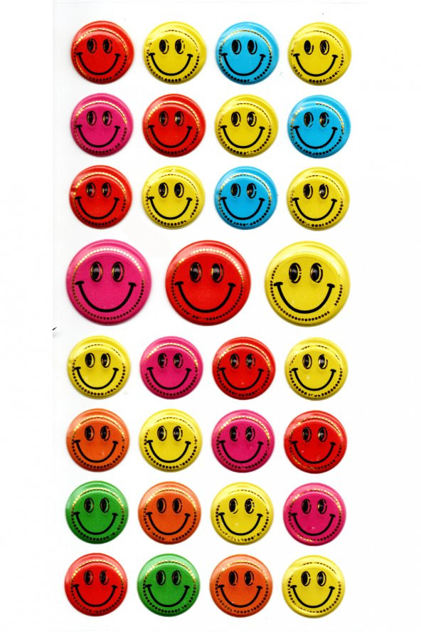 Sticker Kabartmalı Stiker Defter, Planlayıcı Etiket (limyl-034) - 17X9 cm - Gülenyüz ürün görseli 1