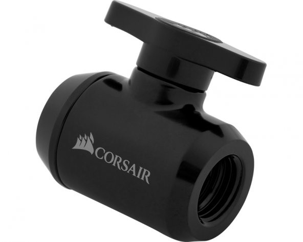 CORSAIR CX-9055019-WW Fitting (valve) XF Adapter (Shut off ball valve black) ürün görseli 1