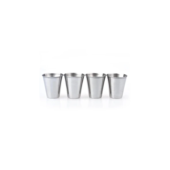 Çelik Shot Bardak (4Adet + Çanta) - Resim 3