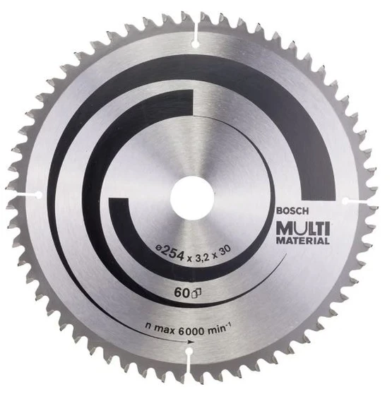 Bosch Multi Material 2608640449 254x30 mm 60 Diş Elmas Daire Testere Bıçağı ürün görseli 1