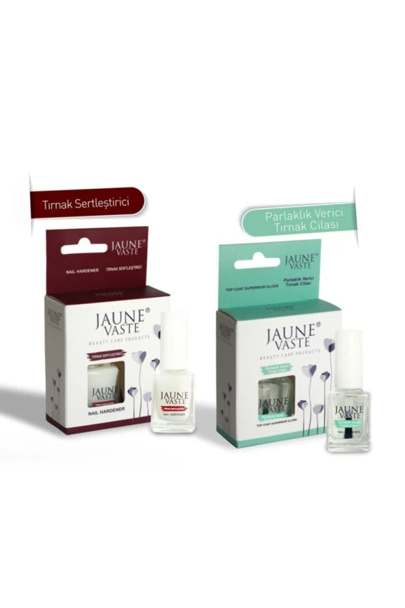 Jaune Vaste Nail Hardener+Top Coat Sertleştirici+Parlatıcı Cila ürün görseli 1