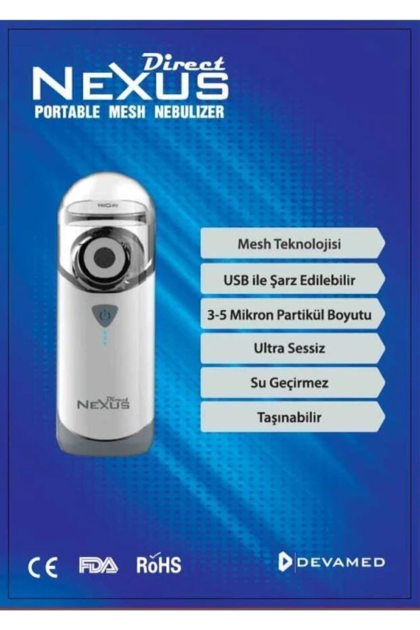 Direct Nexus Portatif Mesh Nebulizatör - Resim 3