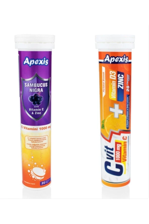 APEXİS Sambucus Nigra Vitamin C C Vit 1000 Mg C Vitamini ürün görseli 1