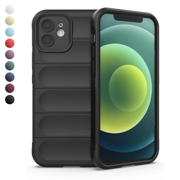 iPhone 12 Kılıf Optimum Lens Çerçeveli Silikon Kapak ürün görseli 1
