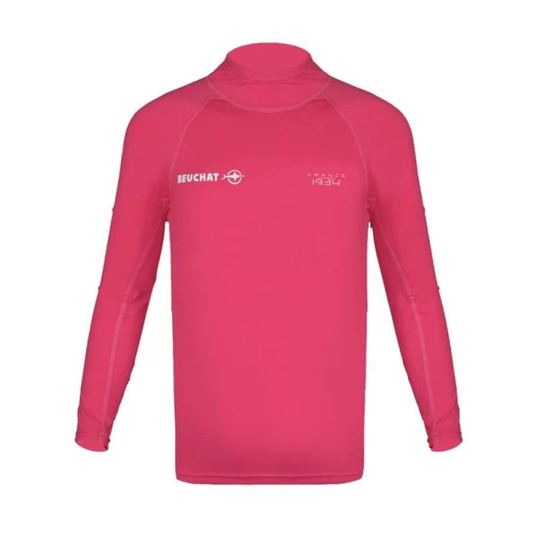 BEUCHAT Rash Guard Çocuk, ATOLL Uzun Kol, Pembe ürün görseli 1