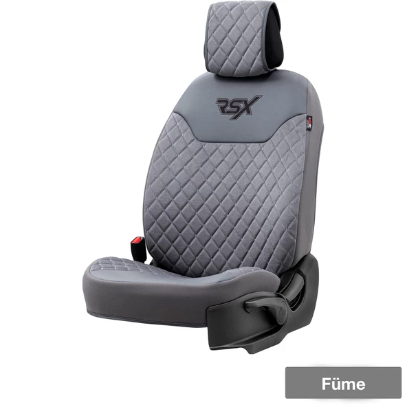 Otom Rsx Diamond Koruyucu TayTüyü Oto Koltuk Minderi  Füme ürün görseli 1