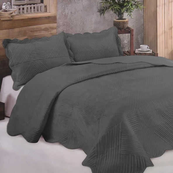 Kristal Tek Kişilik Microplush Yatak Örtüsü - Resim 4