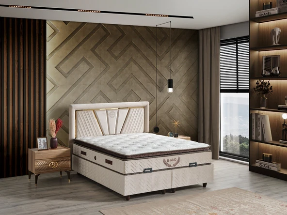 Aydınev 150 X 200 BAKÜ BAZA YATAK BAŞLIK SETİ ürün görseli 1