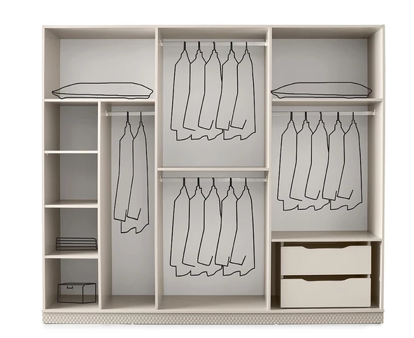 Aydınev MARSİLYA MDF 6 KAPILI DOLAP - Resim 2