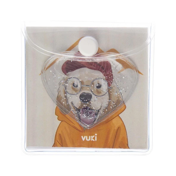 Vuki Küp Bloknot Simli Sulu 6.3 x 6.3 Cm Köpek Sulu ve Simli Küp Bloknot ürün görseli 1