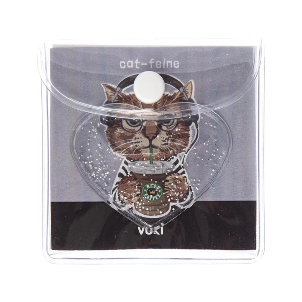 Vuki Küp Bloknot Simli Sulu 6.3 x 6.3 Cm Kedi Desenli Sulu ve Simli Küp Bloknot ürün görseli 1