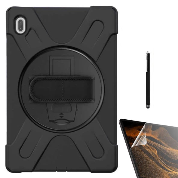 Gpack Samsung Galaxy Tab S7 Fe T737 Kılıf Defender Tablet Tank Koruma Standlı df33  Nano  Kalem ürün görseli 1