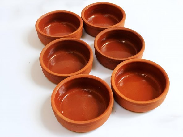 GENÇ ZUCCACIYE 6lı Sütlaç Kabı 1. Kalite Toprak Güveç 6lı Sütlaçlık , Küçük Güveç El Yapımı ürün görseli 1