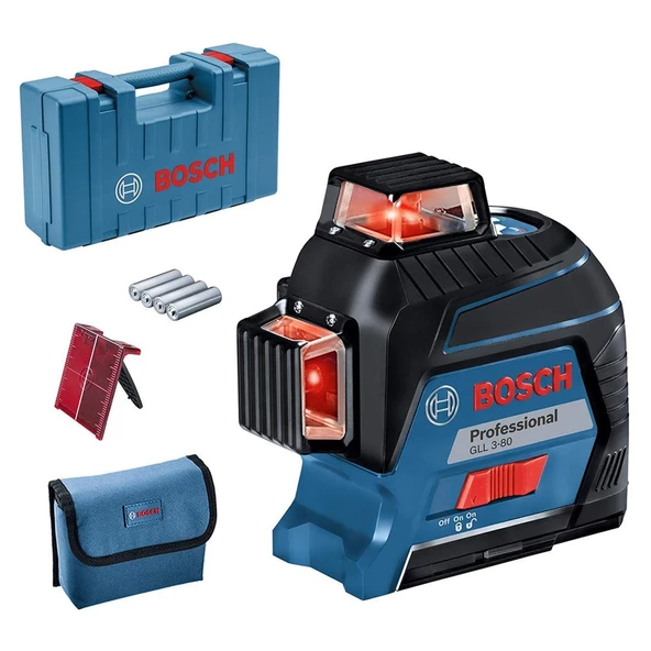 BOSCH Professional GLL 3-80 Düzlemsel Hizalama Lazeri - 0601063S00 ürün görseli 1