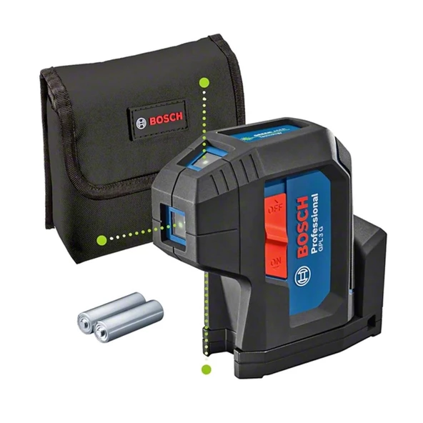 Bosch GPL 3 G Nokta Yeşil Lazer 30mt - 0601066N00 ürün görseli 1