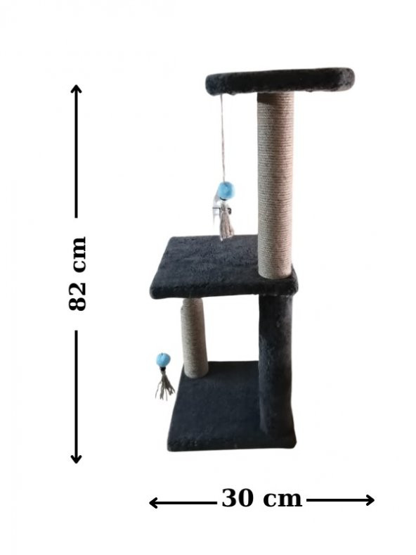 OKYA PETSH0P  KEDİ TIRMALAMA TAHTASI- 82 CM GRİ ürün görseli 1