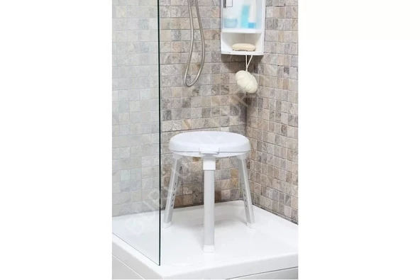Cappadocıa Daire Tabure Üst Tablalı Ve Ayarlı Beyaz ürün görseli 1
