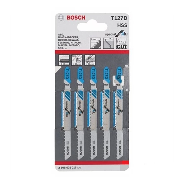 BOSCH DEKUPAJ T 127 D Special for Alu 5'li - 2608631017 ürün görseli 1