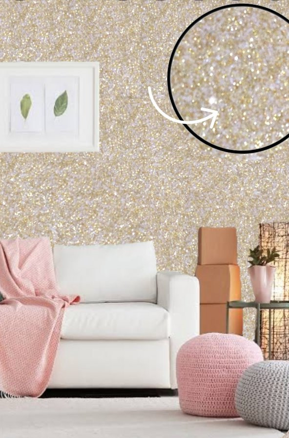 Organik İpek Dekoratif Yalıtım Sıvası- PARLAK GOLD - İZO-026 - 4 m2 - Ses & Isı & Nem Yalıtımı ürün görseli 1