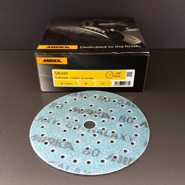 MIRKA ZIMPARA EPOKSİ REÇİNE TEKNE MOBİLYA GALAXY SERİSİ 80 KUM CIRTLI 150 MM  50 ADET ürün görseli 1