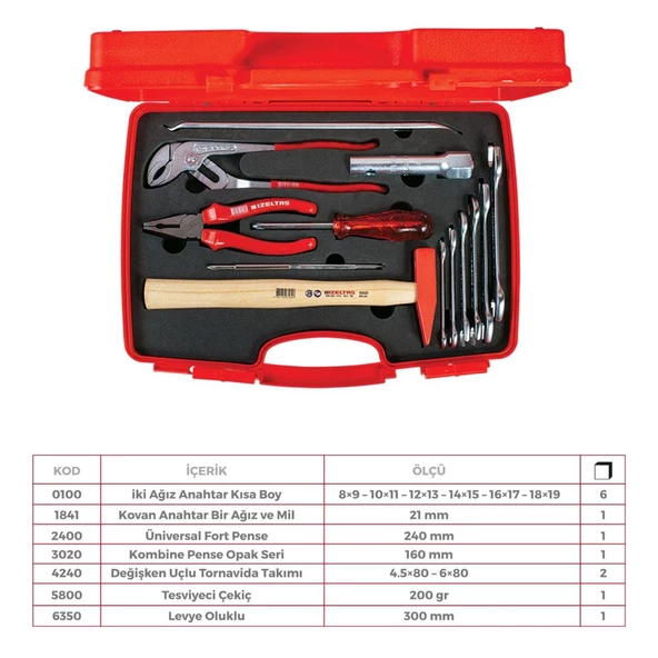 İzeltaş 13 Parça Hobby Set Oto Tipi - 8705006113 ürün görseli 1
