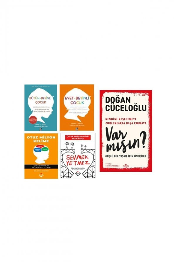 Otuz Milyon Kelime Evet Beyinli Çocuk  Bütün Beyinli Çocuk Var Mısın  Sevmek Yetmez  Seti 5 Kitap ürün görseli 1