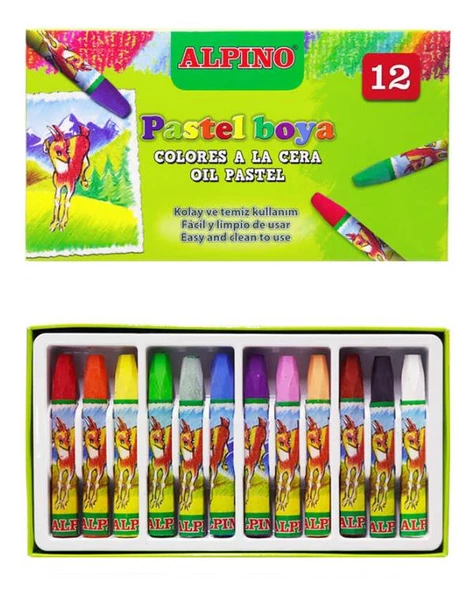 Alpino Pastel Boya 12 Renk - Resim 2
