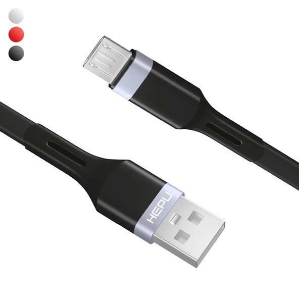 HEPU HP-411 Intelligent USB - Micro USB QC3.0 3.1A Şarj Kablosu 1mt ürün görseli 1