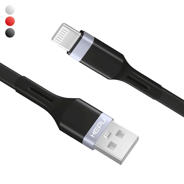 HEPU HP-413 Intelligent USB - iPh Lightning QC3.0 3.1A Şarj Kablosu 1mt ürün görseli 1