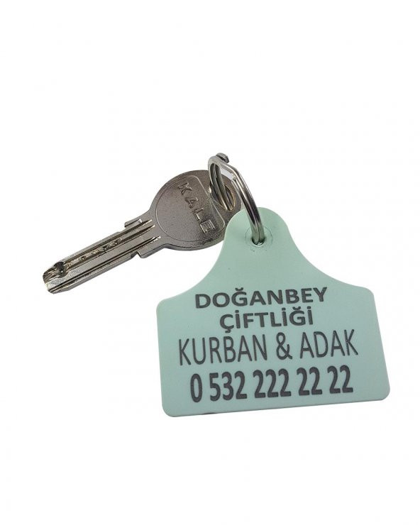 Küpe Şeklinde Anahtarlık Beyaz 50 Adet ürün görseli 1