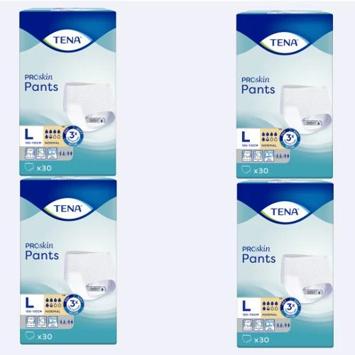 Tena Proskin Pants Normal 5,5 damla Emici Külot Büyük Boy Large 30'lu 4 paket / 120 adet ürün görseli 1