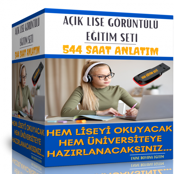 Açık Lise Tüm Dersler Görüntülü Eğitim Seti ürün görseli 1