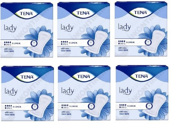 Tena Süper 5 Damla 30'lu 6 Paket Mesane Pedi ürün görseli 1