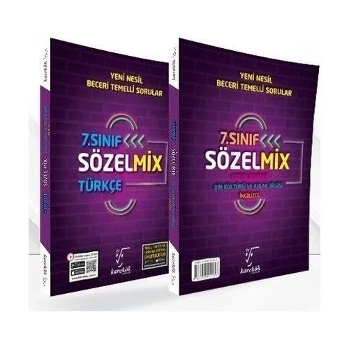 KAREKÖK 7.SINIF SÖZEL MİX YENİ NESİL SORULAR ürün görseli 1
